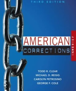American Corrections in Brief 3rd Edition - Original PDF ebook