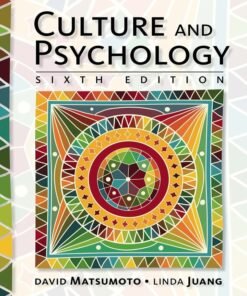 Culture and Psychology 6th Edition - Original PDF ebook