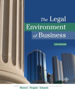The Legal Environment of Business 13th Edition - Original PDF ebook