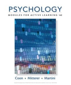 Psychology: Modules for Active Learning 14th Edition - Original PDF ebook