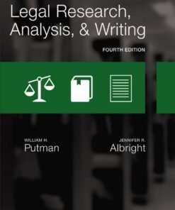 Legal Research, Analysis, and Writing 4th Edition - Original PDF ebook