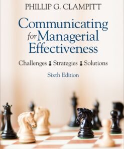 Communicating for Managerial Effectiveness 6th Edition - Original PDF ebook