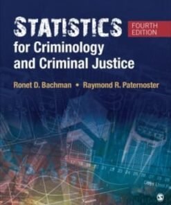 Statistics for Criminology and Criminal Justice 4th edition - Original PDF ebook
