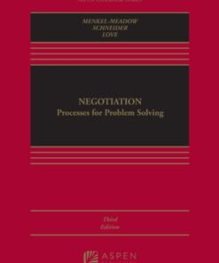 Negotiation 3rd Edition
Processes for Problem Solving - Original PDF ebook