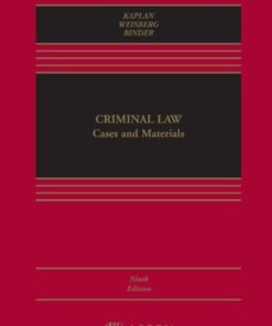Criminal Law 9th Edition
Cases and Materials - Original PDF ebook