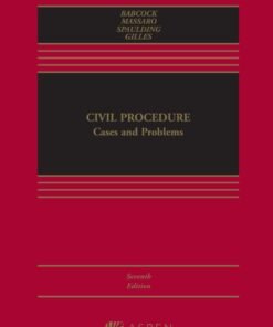 Civil Procedure: Cases and Problems 7th Edition - Original PDF ebook
