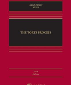 Torts Process 10th Edition - Original PDF ebook