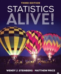 Statistics Alive! 3rd Edition - Original PDF ebook