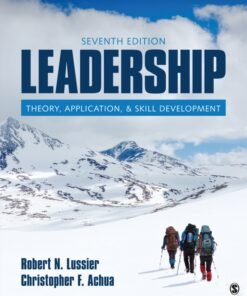 Leadership 7th Edition
Theory, Application, & Skill Development - Original PDF ebook