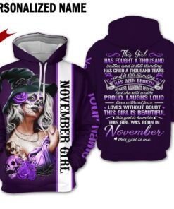 November Girl – Printable Design Files + 3D Apparel Mockups (Digital Download) D034A11