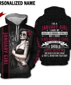 January Girl Collection – 7 Design Bundle | Printable Files + 3D Apparel Mockups (Digital Download)